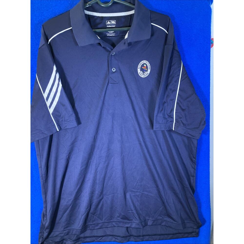 Adidas Climacool Polo Shirt Men’s 2XL Navy Blue PGA Bethpage State Park Course
